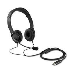 KENSINGTON HI-FI HEADPHONES With Microphone and Volume Control Black